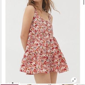 Urban Outfitters Tiered Floral Romper